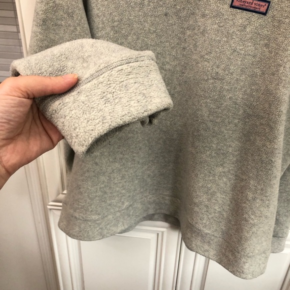 Men’s Vineyard Vines warm l/s grey fuzzy fleece - Picture 8 of 11